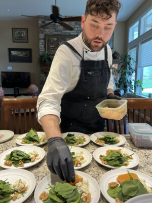 private chef anniversary dinner