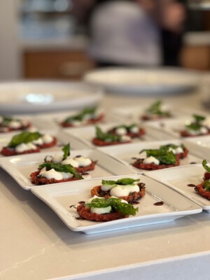 custom appetizer tomato basil