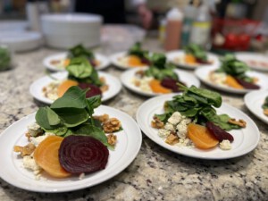 roasted beet salad golden beets