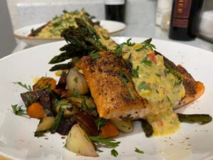 salmon dinner remoulade